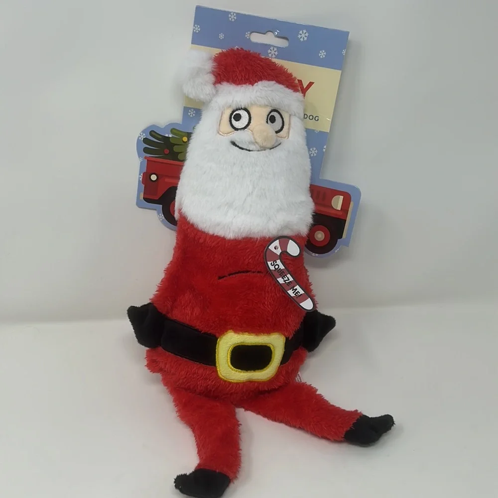 Santa Claus Christmas Squeaky Pet Dog Toy